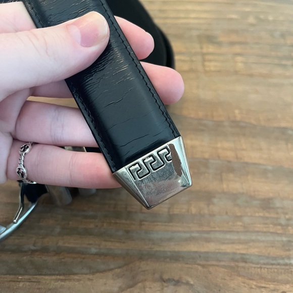 Versace V2 Belt Black Leather - Picture 4 of 9